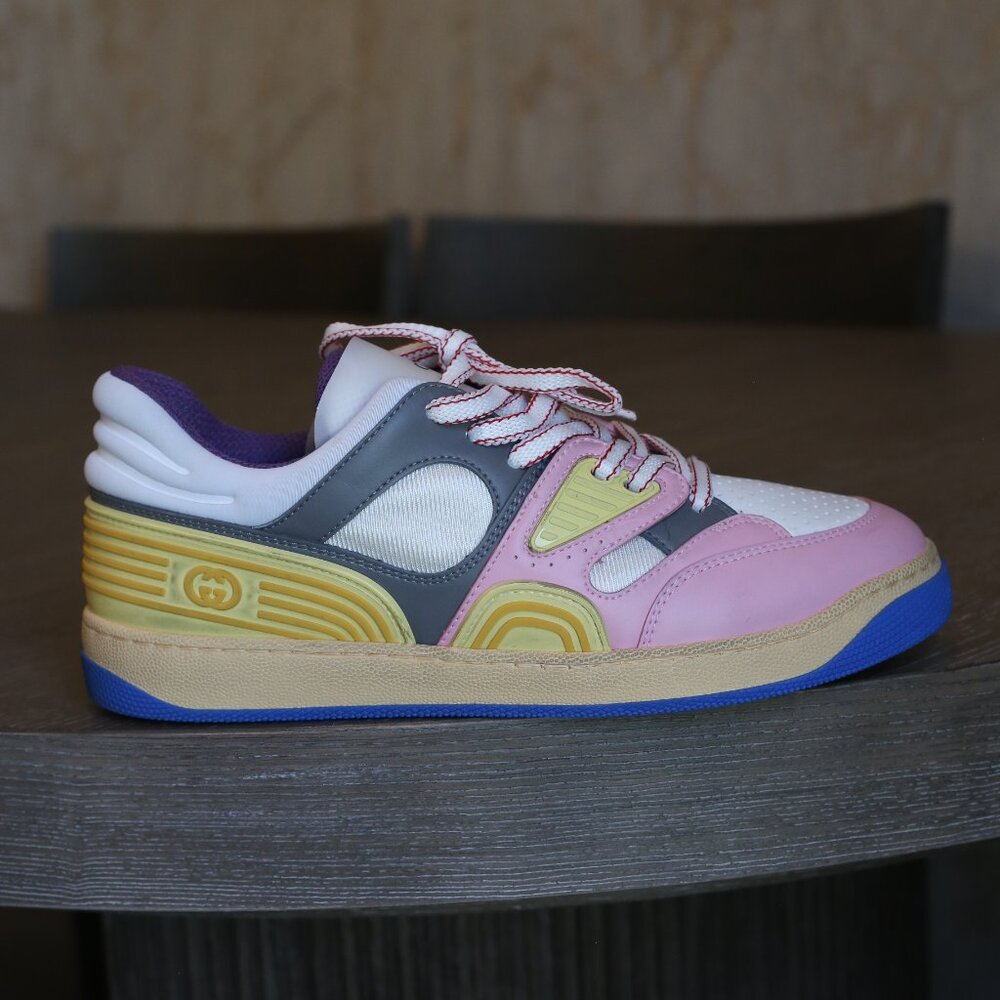 Women’s Multi-Color Gucci Basket Sneaker - Picture 6 of 13